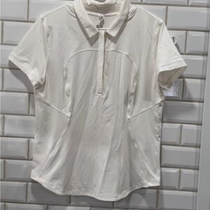 Lululemon White Polo